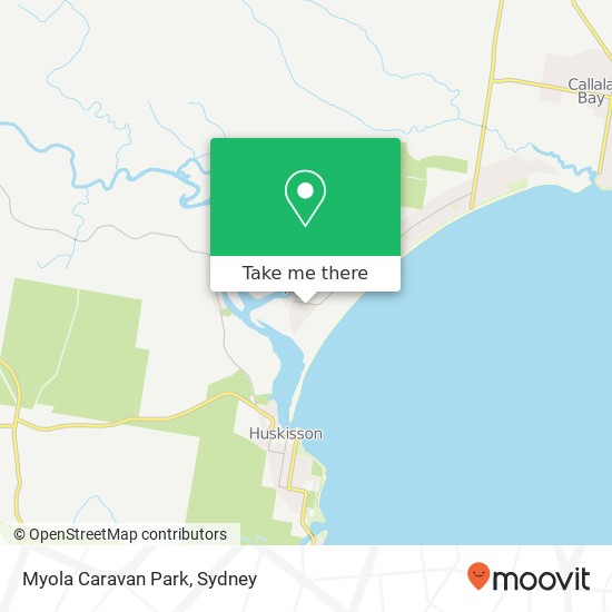 Mapa Myola Caravan Park