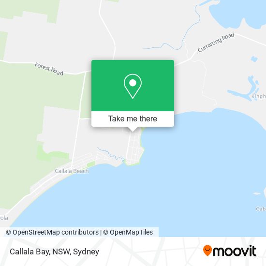 Mapa Callala Bay, NSW