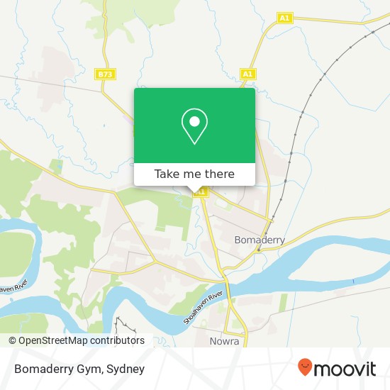 Mapa Bomaderry Gym