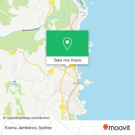 Kiama Jamberoo map