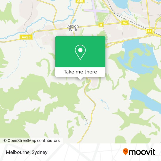 Melbourne map