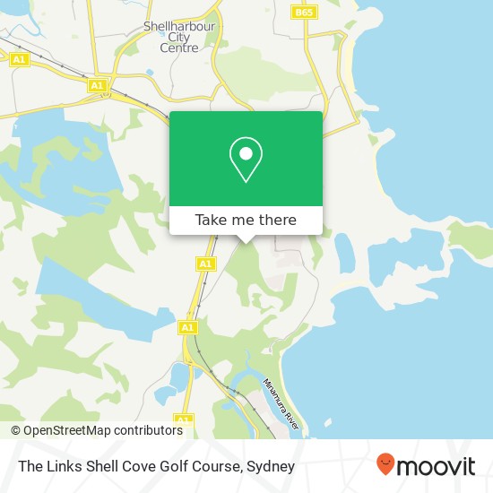 The Links Shell Cove Golf Course map