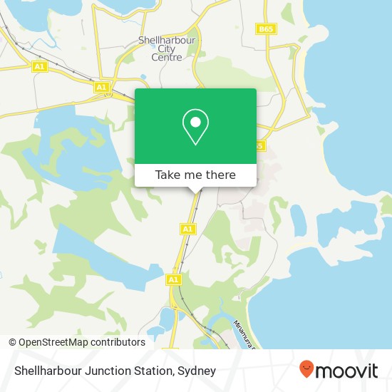 Mapa Shellharbour Junction Station