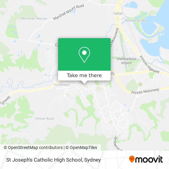 Mapa St Joseph's Catholic High School