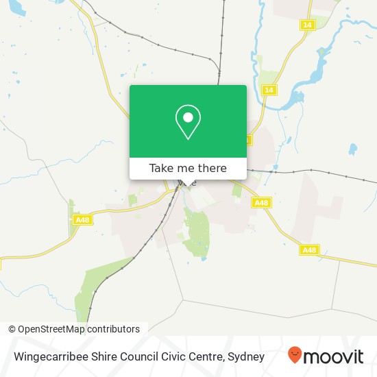 Mapa Wingecarribee Shire Council Civic Centre