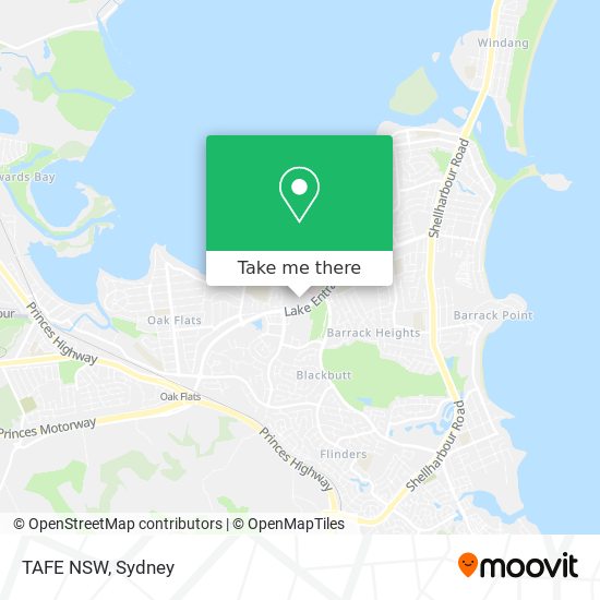 Mapa TAFE NSW