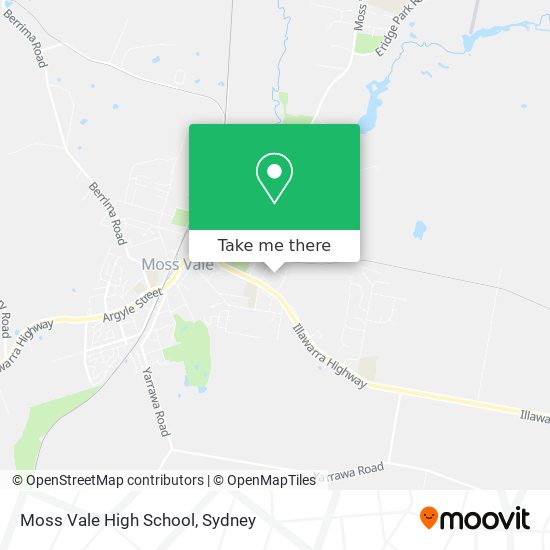 Moss Vale High School map