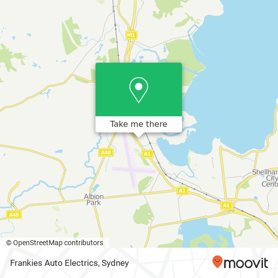 Frankies Auto Electrics map