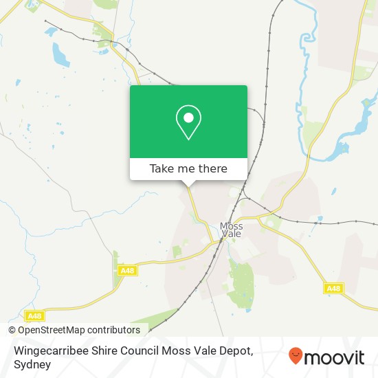 Mapa Wingecarribee Shire Council Moss Vale Depot