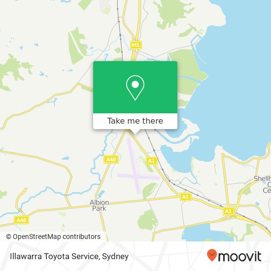 Mapa Illawarra Toyota Service