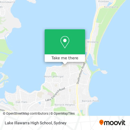 Lake Illawarra High School map