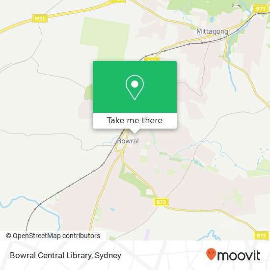 Bowral Central Library map