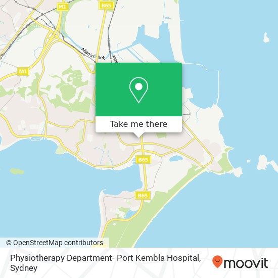 Physiotherapy Department- Port Kembla Hospital map