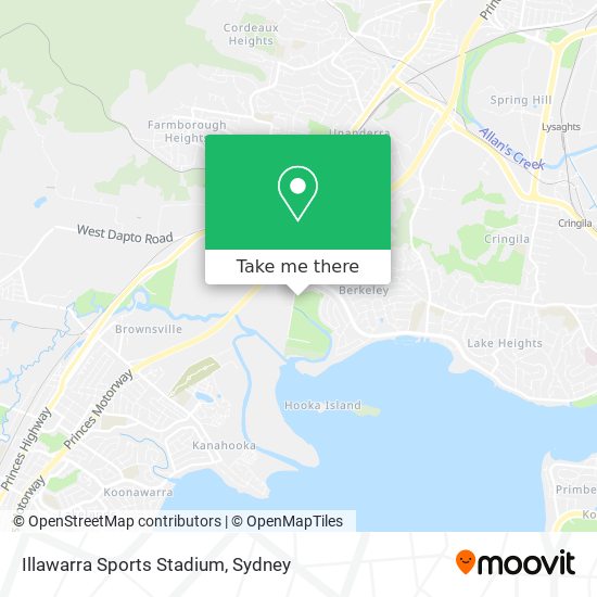 Illawarra Sports Stadium map