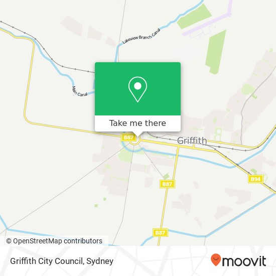 Griffith City Council map