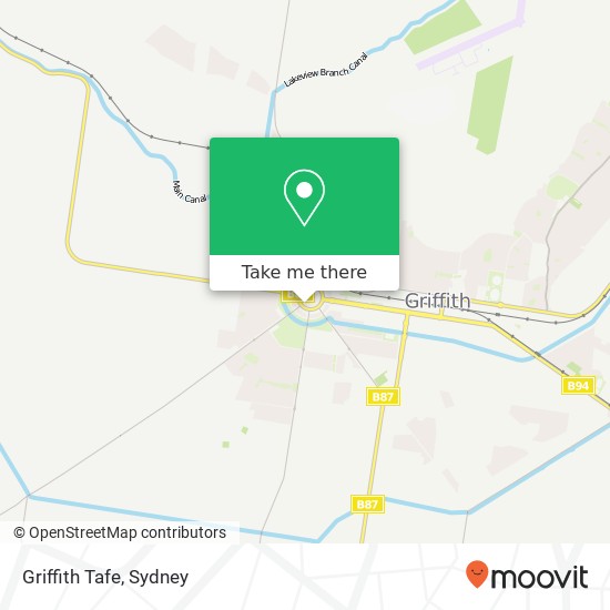 Griffith Tafe map