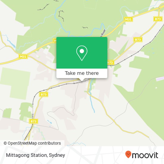 Mapa Mittagong Station