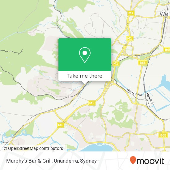 Murphy's Bar & Grill, Unanderra map