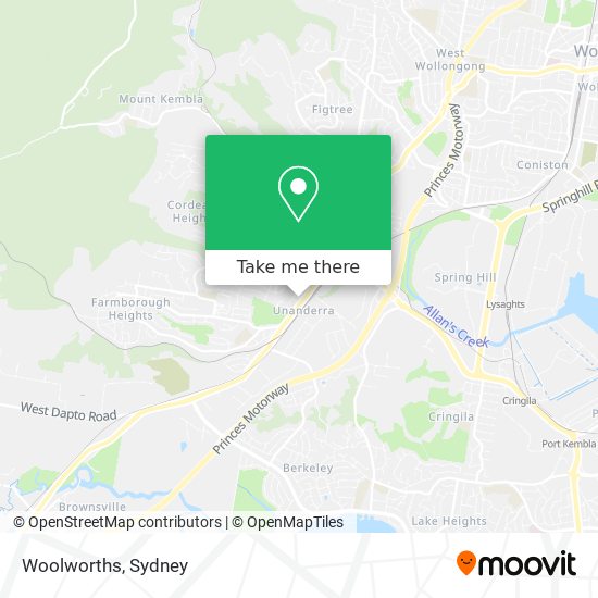 Woolworths map