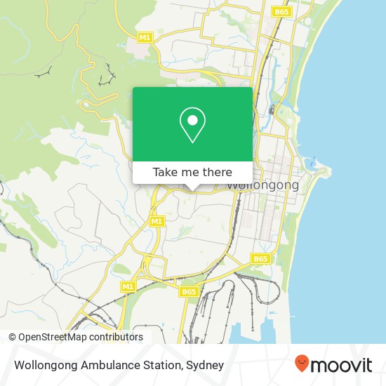 Wollongong Ambulance Station map