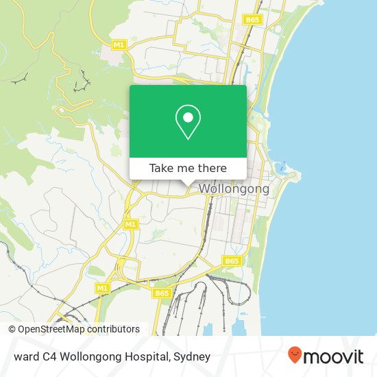 ward C4 Wollongong Hospital map