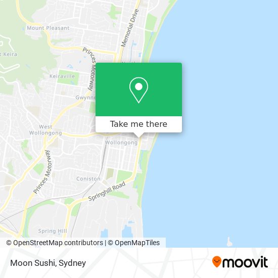 Moon Sushi map