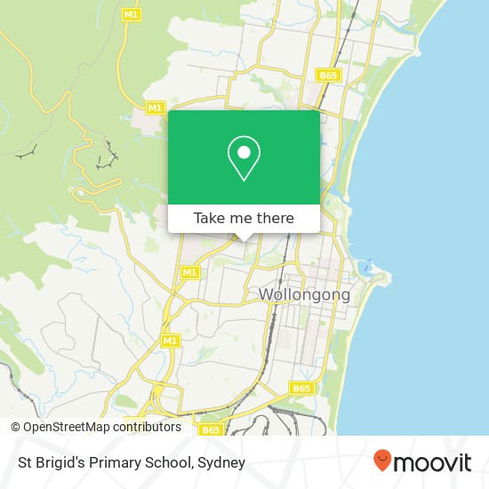 St Brigid's Primary School map