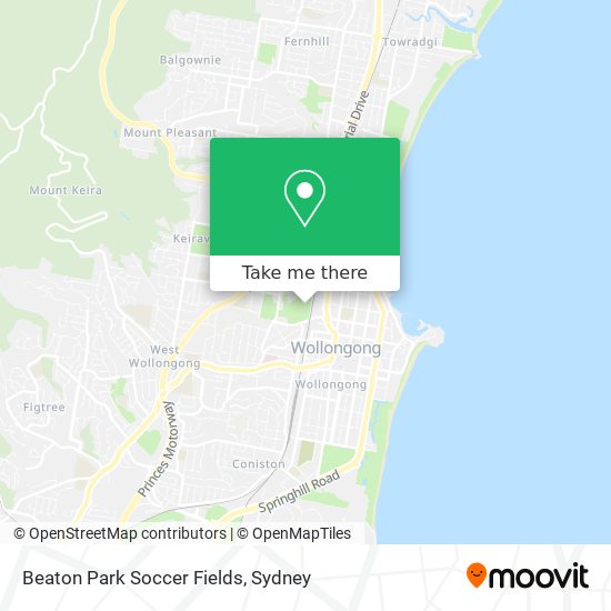 Mapa Beaton Park Soccer Fields