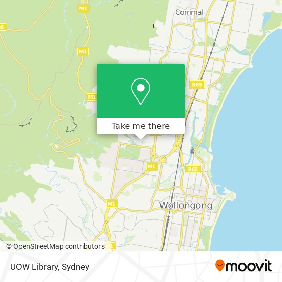 UOW Library map