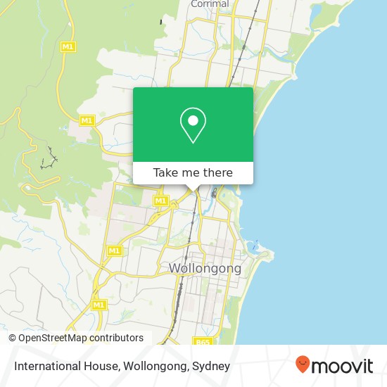 Mapa International House, Wollongong