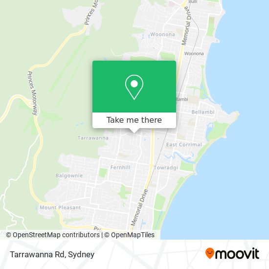 Tarrawanna Rd map