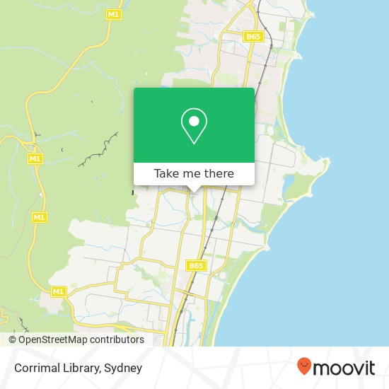 Corrimal Library map