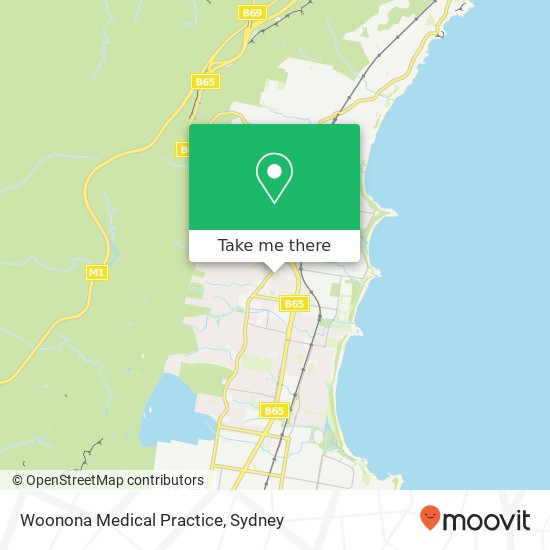 Woonona Medical Practice map