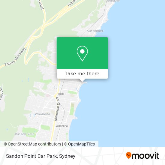 Sandon Point Car Park map