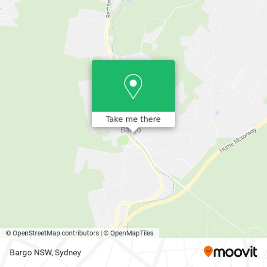 Mapa Bargo NSW