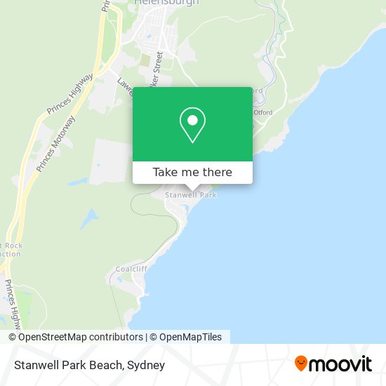 Mapa Stanwell Park Beach