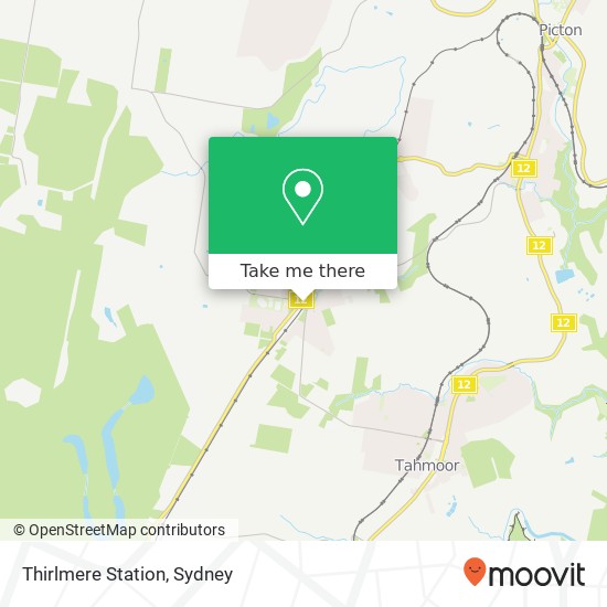 Mapa Thirlmere Station