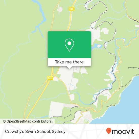 Mapa Crawchy's Swim School