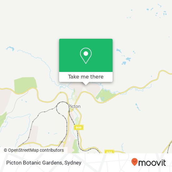 Picton Botanic Gardens map