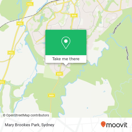 Mary Brookes Park map