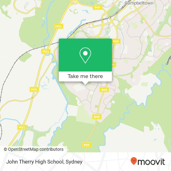 John Therry High School map