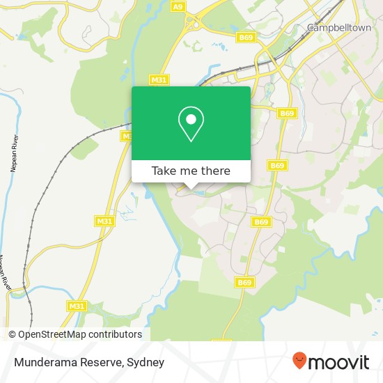 Munderama Reserve map