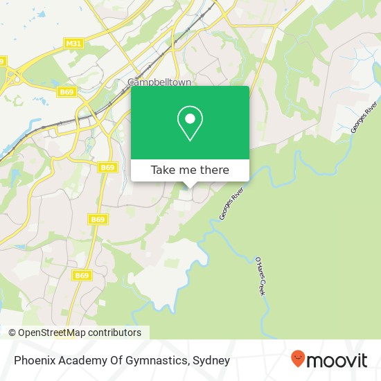 Mapa Phoenix Academy Of Gymnastics