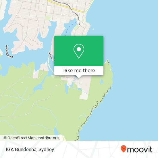 IGA Bundeena map