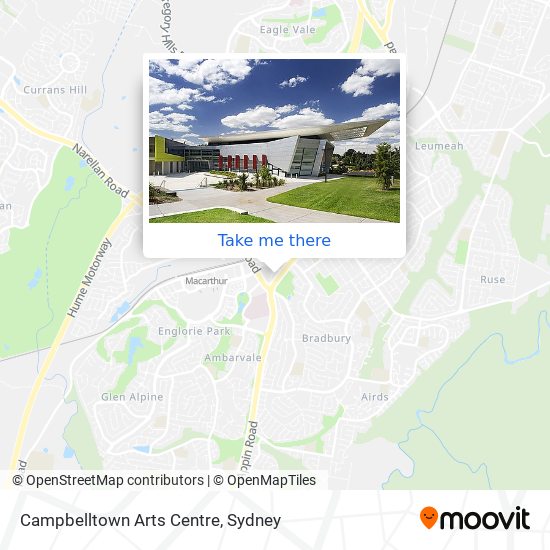 Campbelltown Arts Centre map