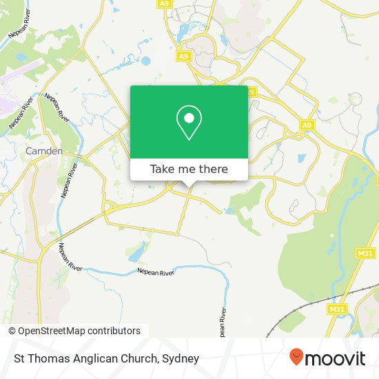 Mapa St Thomas Anglican Church