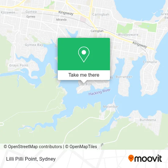 Mapa Lilli Pilli Point