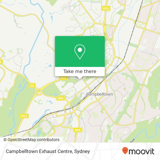 Campbelltown Exhaust Centre map