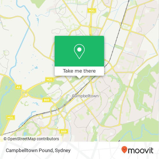 Campbelltown Pound map