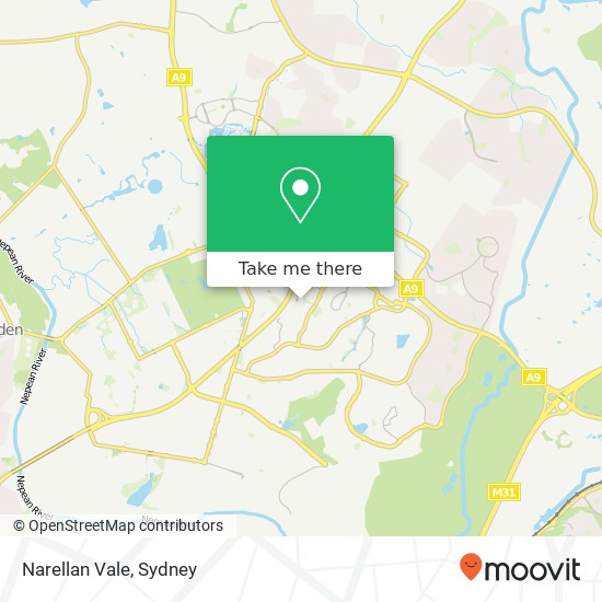 Mapa Narellan Vale